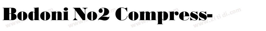 Bodoni No2 Compress字体转换